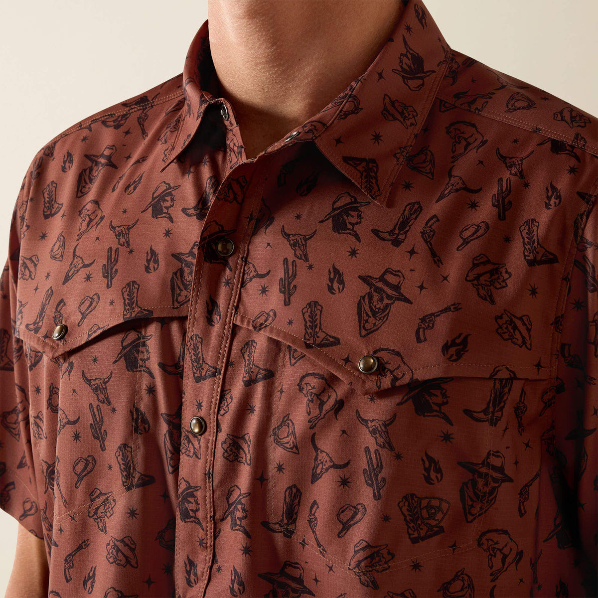Printed VentTEK Western Yoke Classic Fit Snap Shirt - US 6676