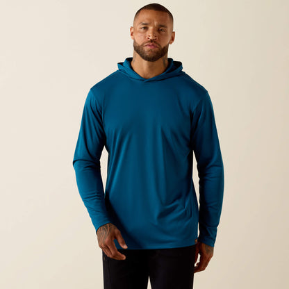 Rebar Sunblocker Outdoor Hooded Classic Fit Long Sleeve T-Shirt - US 6135