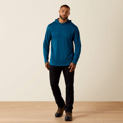 Rebar Sunblocker Outdoor Hooded Classic Fit Long Sleeve T-Shirt - US 6135