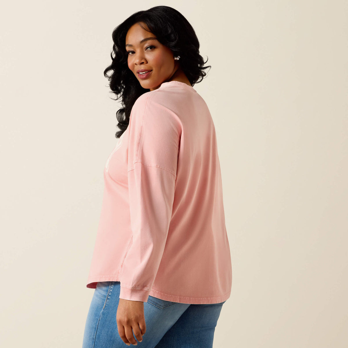 Canvas Oversized Long Sleeve T-Shirt - US 5557