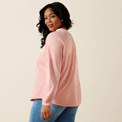 Canvas Oversized Long Sleeve T-Shirt - US 5557