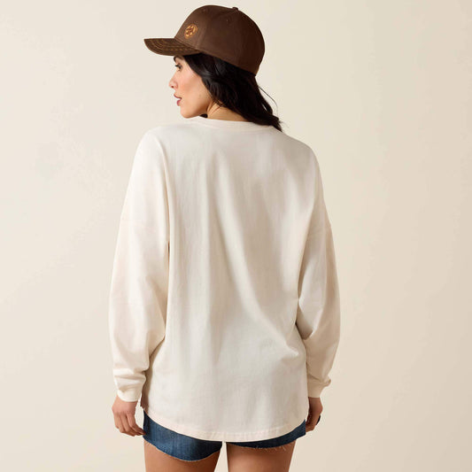 Canvas Oversized Long Sleeve T-Shirt - US 9181