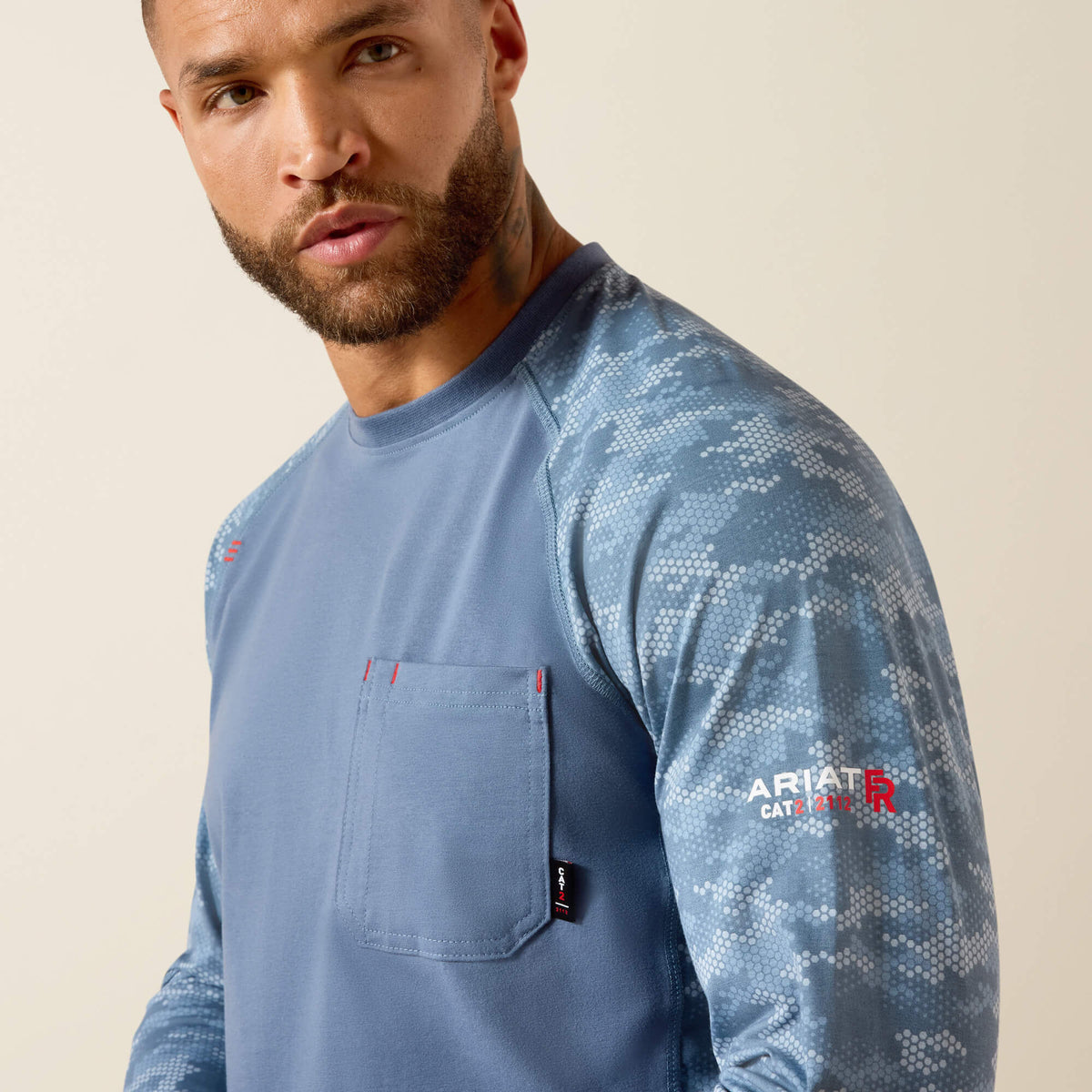 FR Stretch Camo Baseball T-Shirt - US 6698