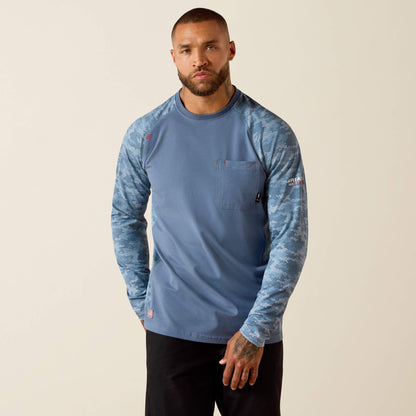 FR Stretch Camo Baseball T-Shirt - US 6698