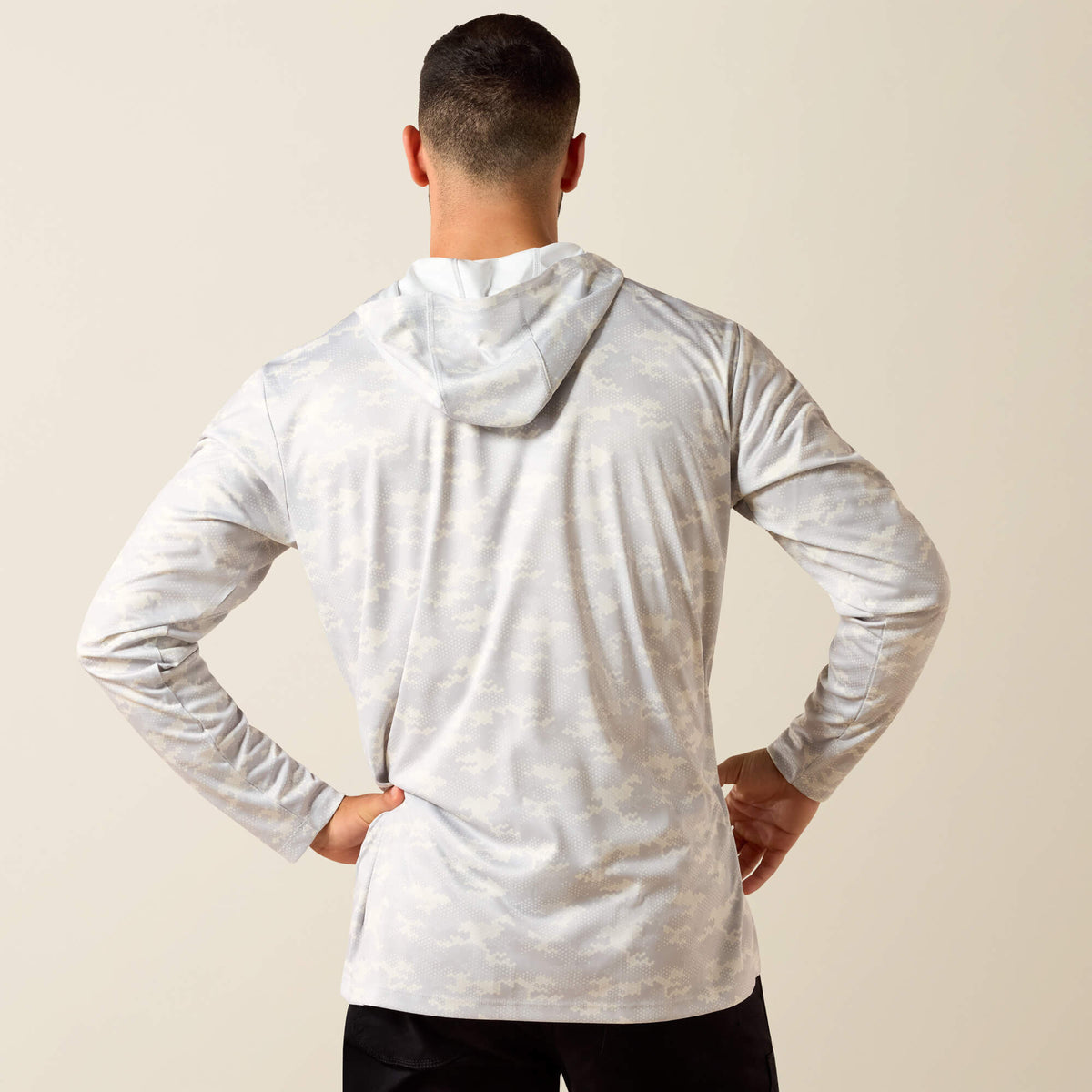 Rebar Sunblocker Printed Craft Hooded Long Sleeve T-Shirt - US 5385