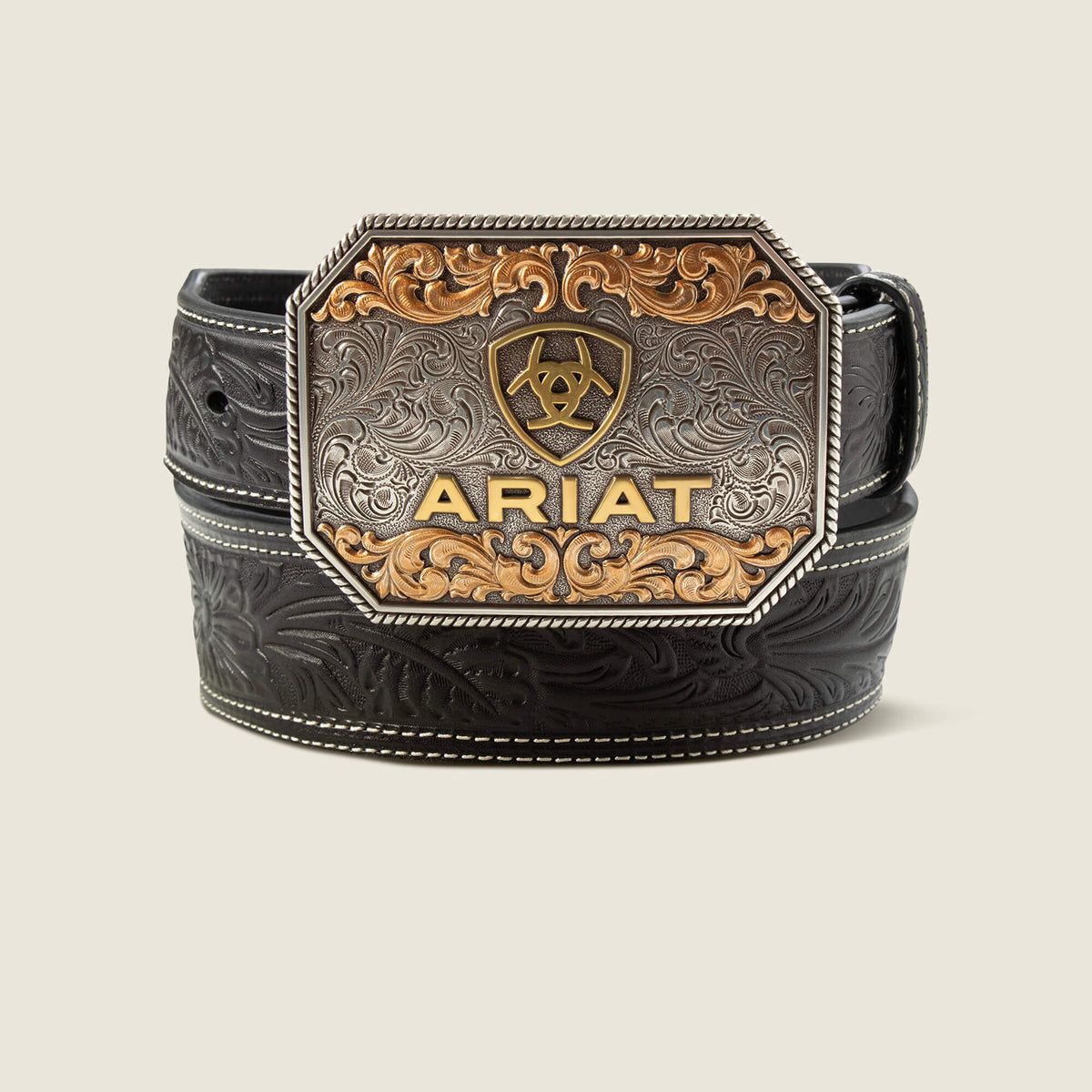 Floral Tooled Taper Belt - US 6783