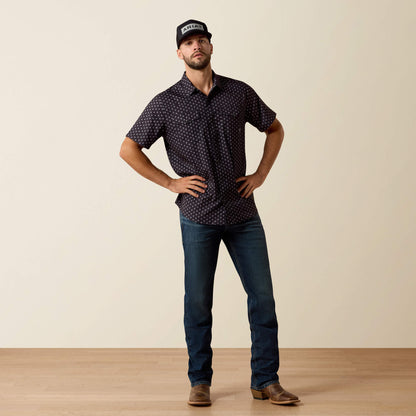 Printed VentTEK Western Fitted Snap Shirt - US 2299
