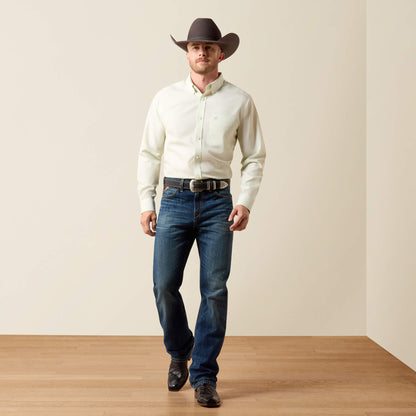 Wrinkle Free Solid Fitted Shirt - US 1253