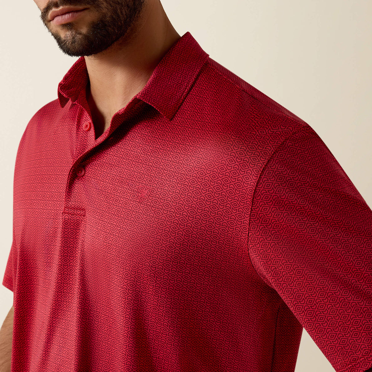 Printed 360 Airflow Classic Fit Polo - US 7394