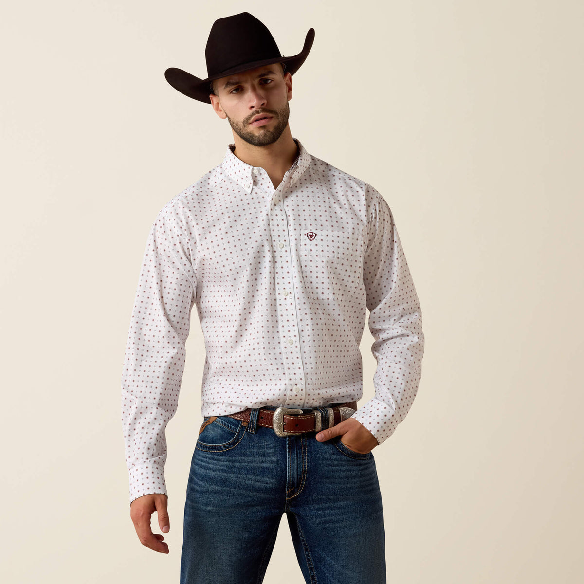 Wrinkle Free Waverly Classic Fit Shirt - US 7222