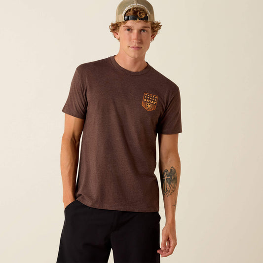 Ariat Stripe Patriotic Badge T-Shirt - US 5512