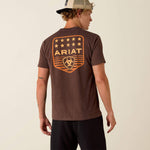 Ariat Stripe Patriotic Badge T-Shirt - US 5512
