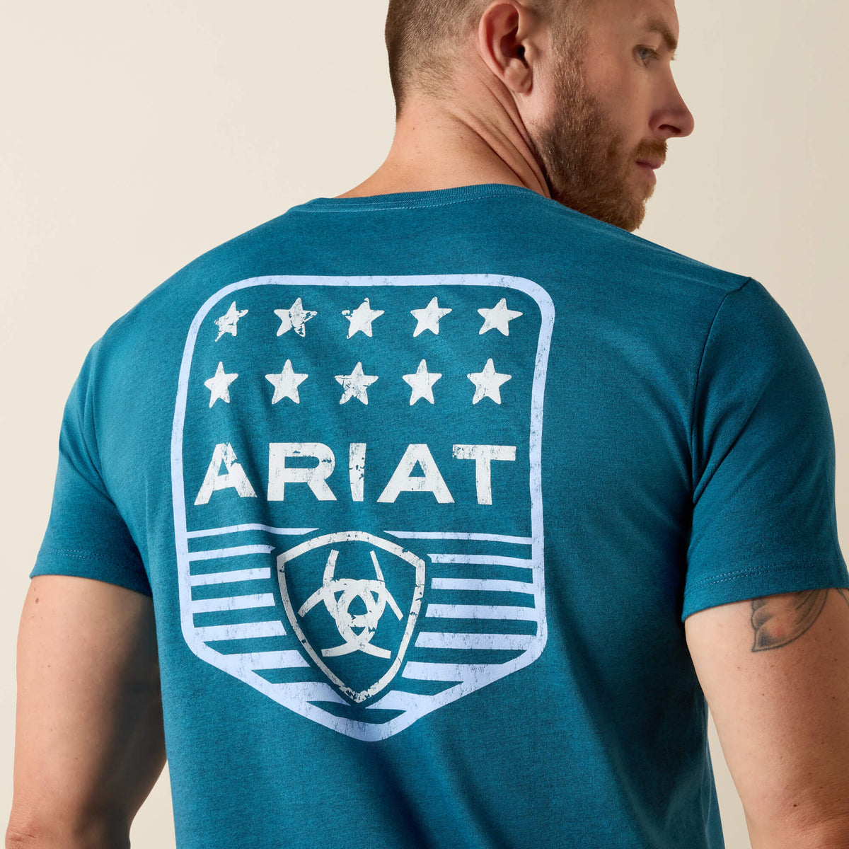 Ariat Stripe Patriotic Badge T-Shirt - US 3716