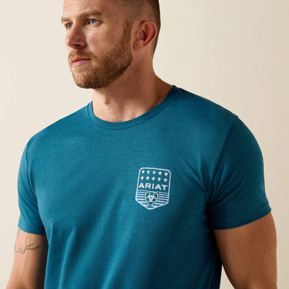 Ariat Stripe Patriotic Badge T-Shirt - US 3716