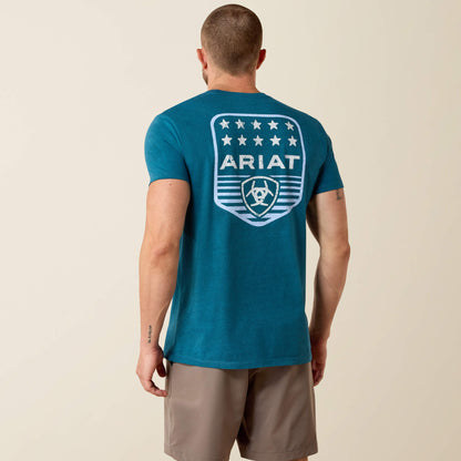 Ariat Stripe Patriotic Badge T-Shirt - US 3716