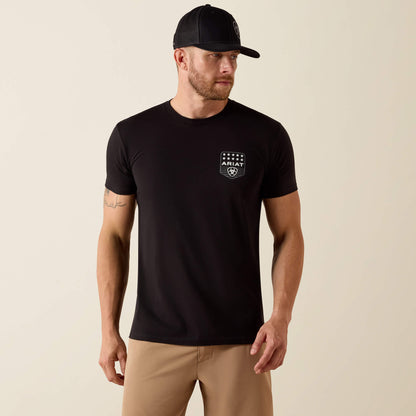 Ariat Stripe Patriotic Badge T-Shirt - US 3943