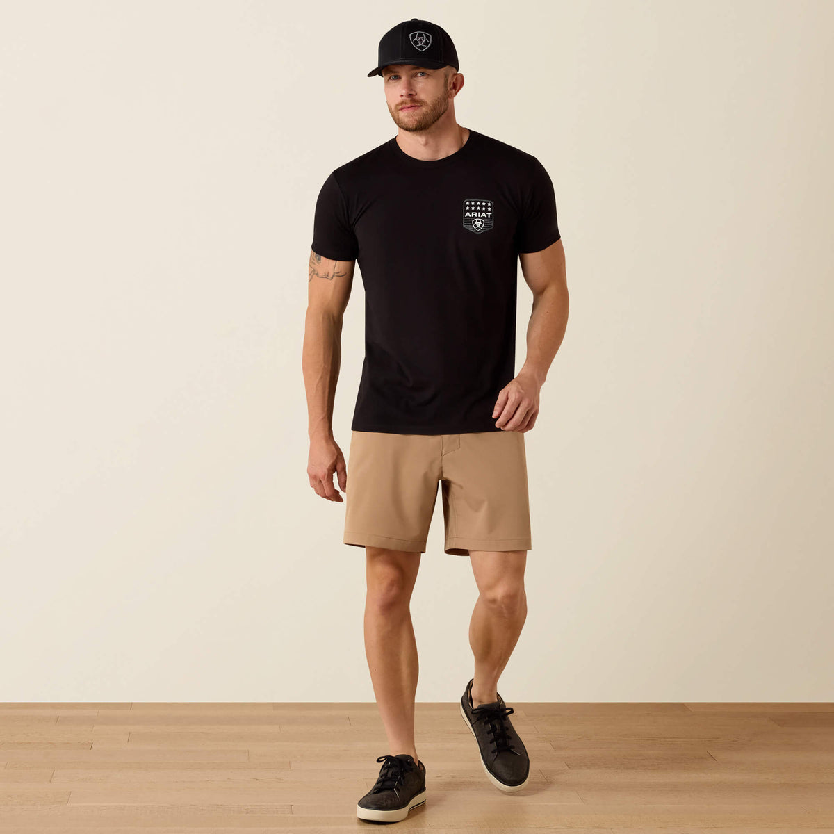 Ariat Stripe Patriotic Badge T-Shirt - US 3943
