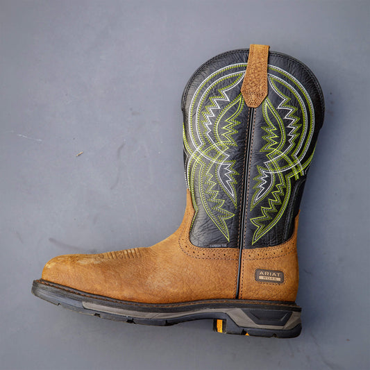 WorkHog XT Coil Wide Square Toe Carbon Toe Work Boot - US 2766