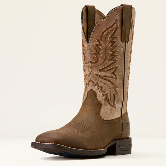 Brush Creek Wide Square Toe Cowboy Boot - US 8316