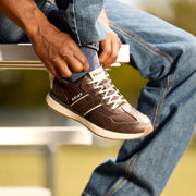 CHOCOLATE|ANTIQUE TAN CROC PRINT