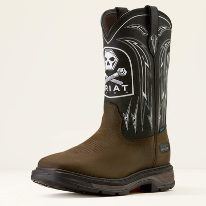WorkHog XT Bolt Skull Waterproof Wide Square Toe Work Boot - US 1636