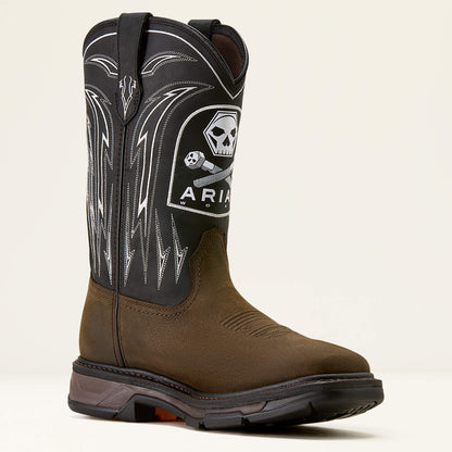 WorkHog XT Bolt Skull Waterproof Wide Square Toe Work Boot - US 1636