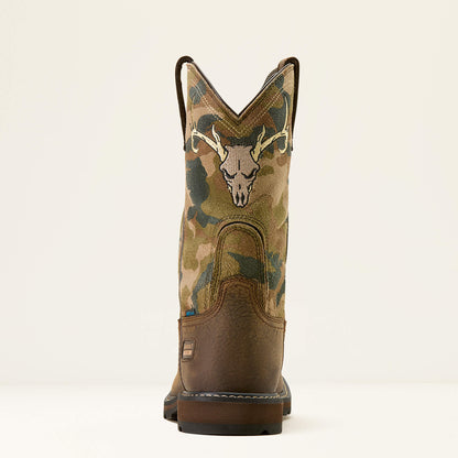 Groundbreaker Antler Waterproof Wide Square Toe Steel Toe Work Boot - US 1233