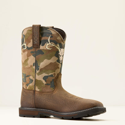 Groundbreaker Antler Waterproof Wide Square Toe Steel Toe Work Boot - US 1233