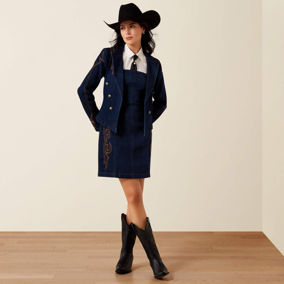 Lux Denim Dress - US 4497