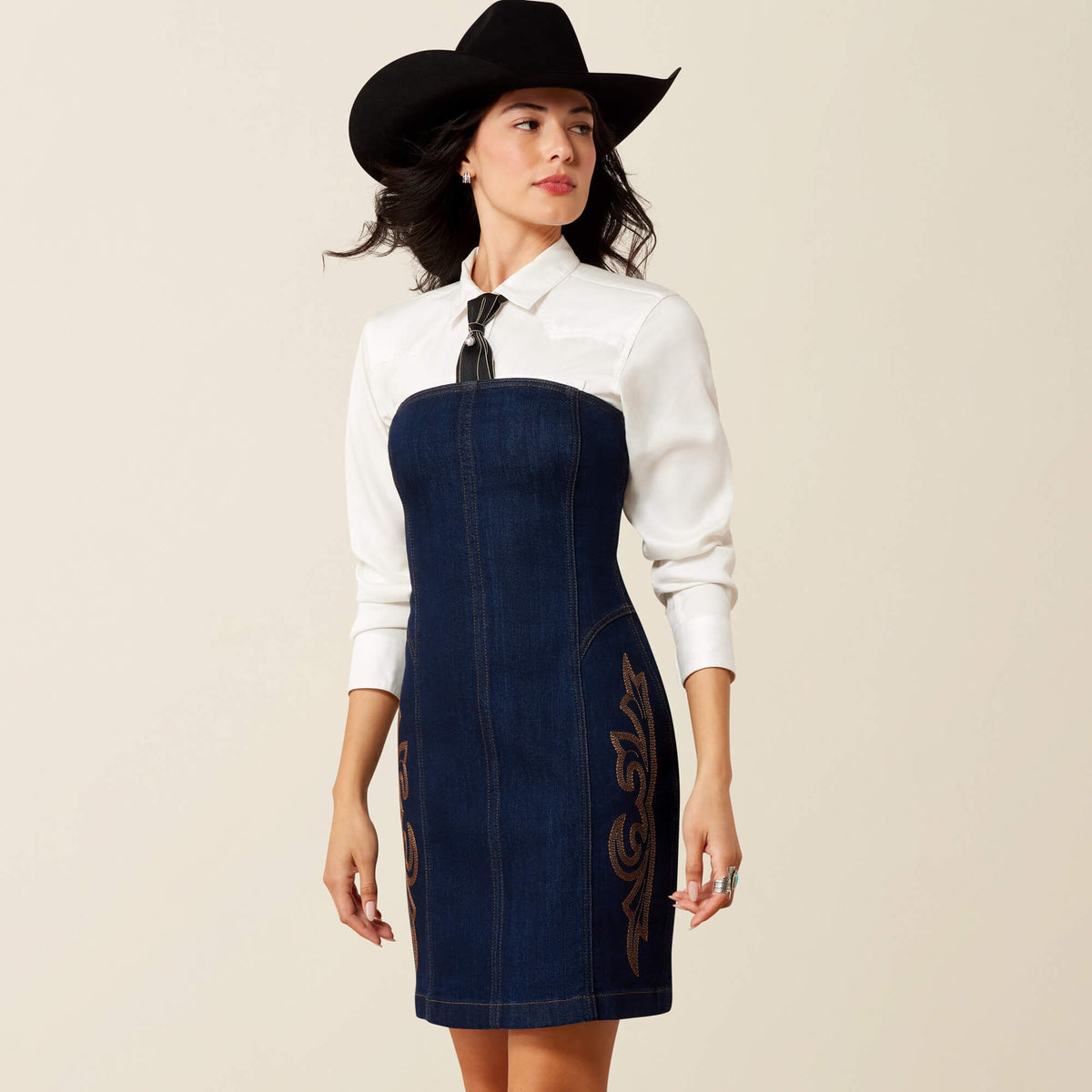 Lux Denim Dress - US 4497