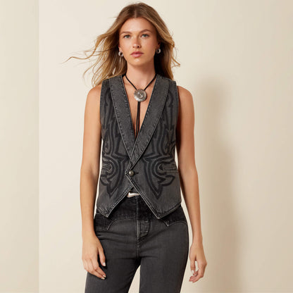 Lux Denim Vest - US 8990