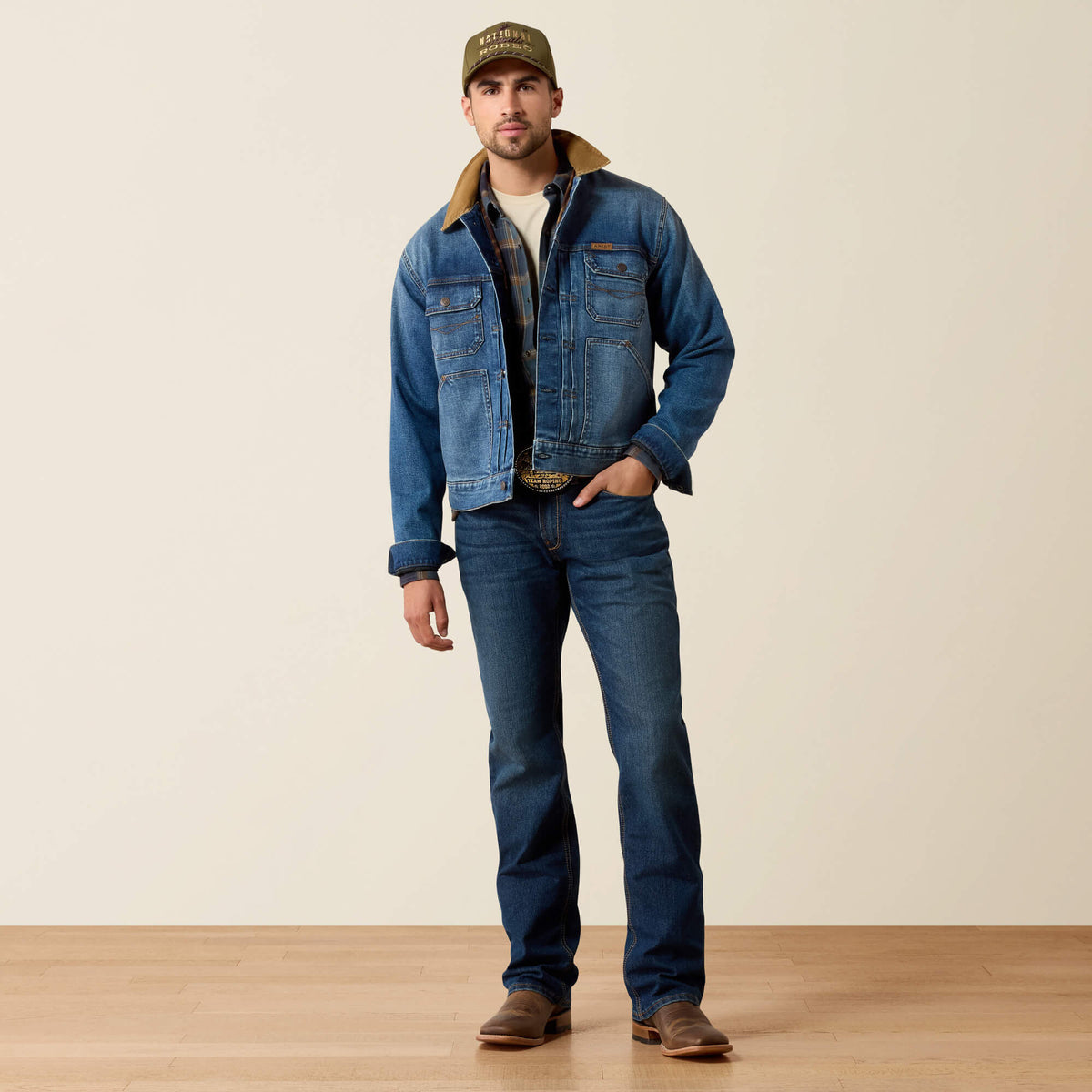 Flannel Lined Trucker Jacket - US 2585