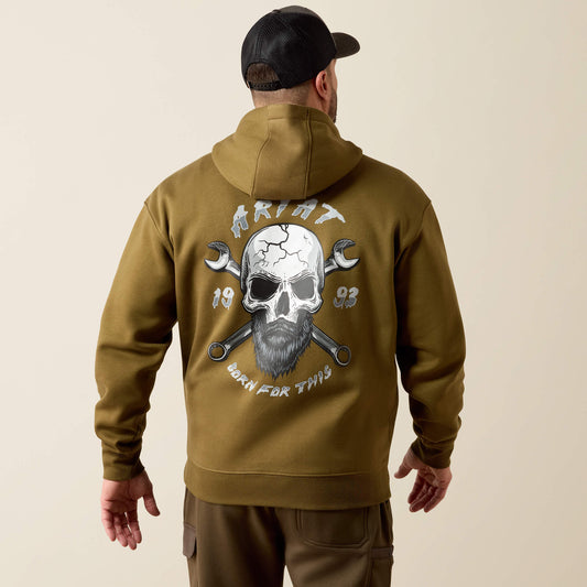 Rebar Workman Bearded Skull Hoodie - US 4155