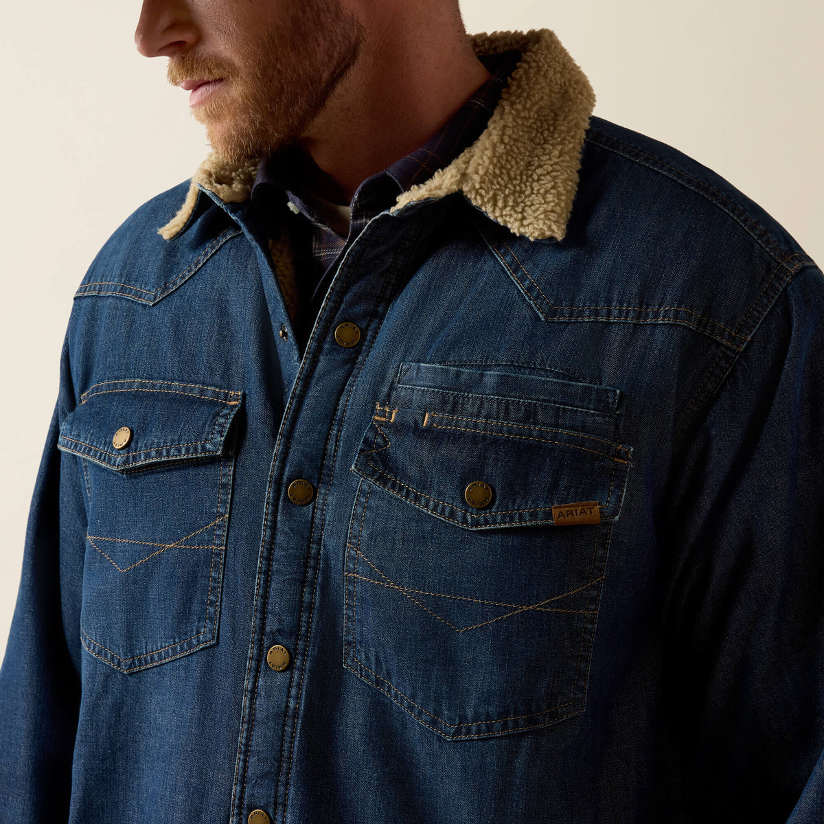 Sherpa Lined Shirt Jacket - US 0205