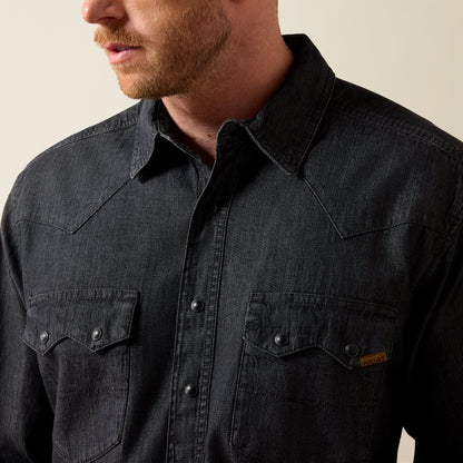 Classic Fit Sawtooth Denim Shirt - US 7985