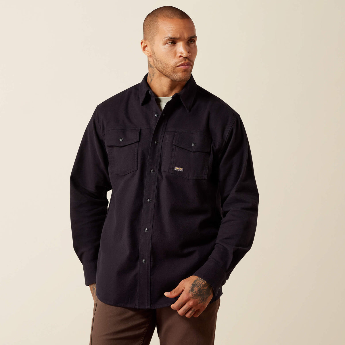 Rebar Flannel Twill Snap Work Shirt - US 8873