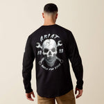 Rebar Workman Bearded Skull Long Sleeve T-Shirt - US 1495