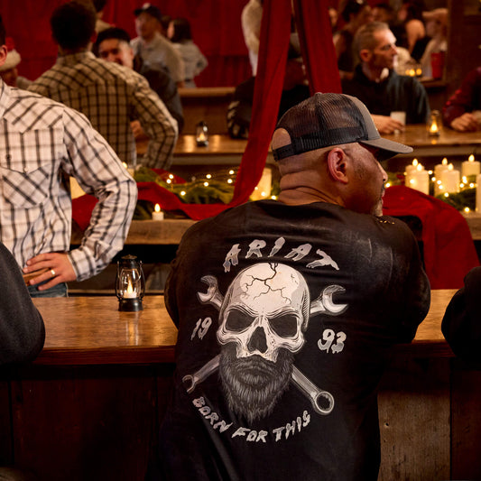 Rebar Workman Bearded Skull Long Sleeve T-Shirt - US 1495