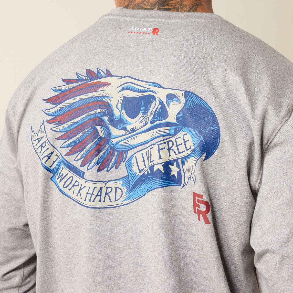 FR Air Eagle Skull Long Sleeve T-Shirt - US 7617
