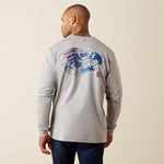 FR Air Eagle Skull Long Sleeve T-Shirt - US 7617