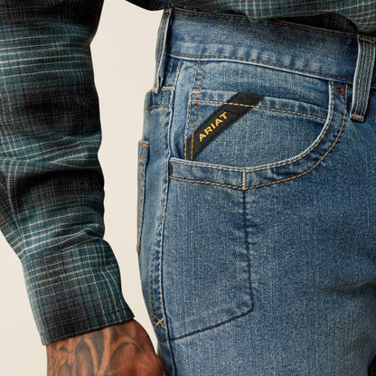 Rebar M2 Traditional Relaxed Rail DuraStretch Boot Cut Jeans - US 9392