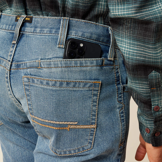 Rebar M2 Traditional Relaxed Rail DuraStretch Boot Cut Jeans - US 9392