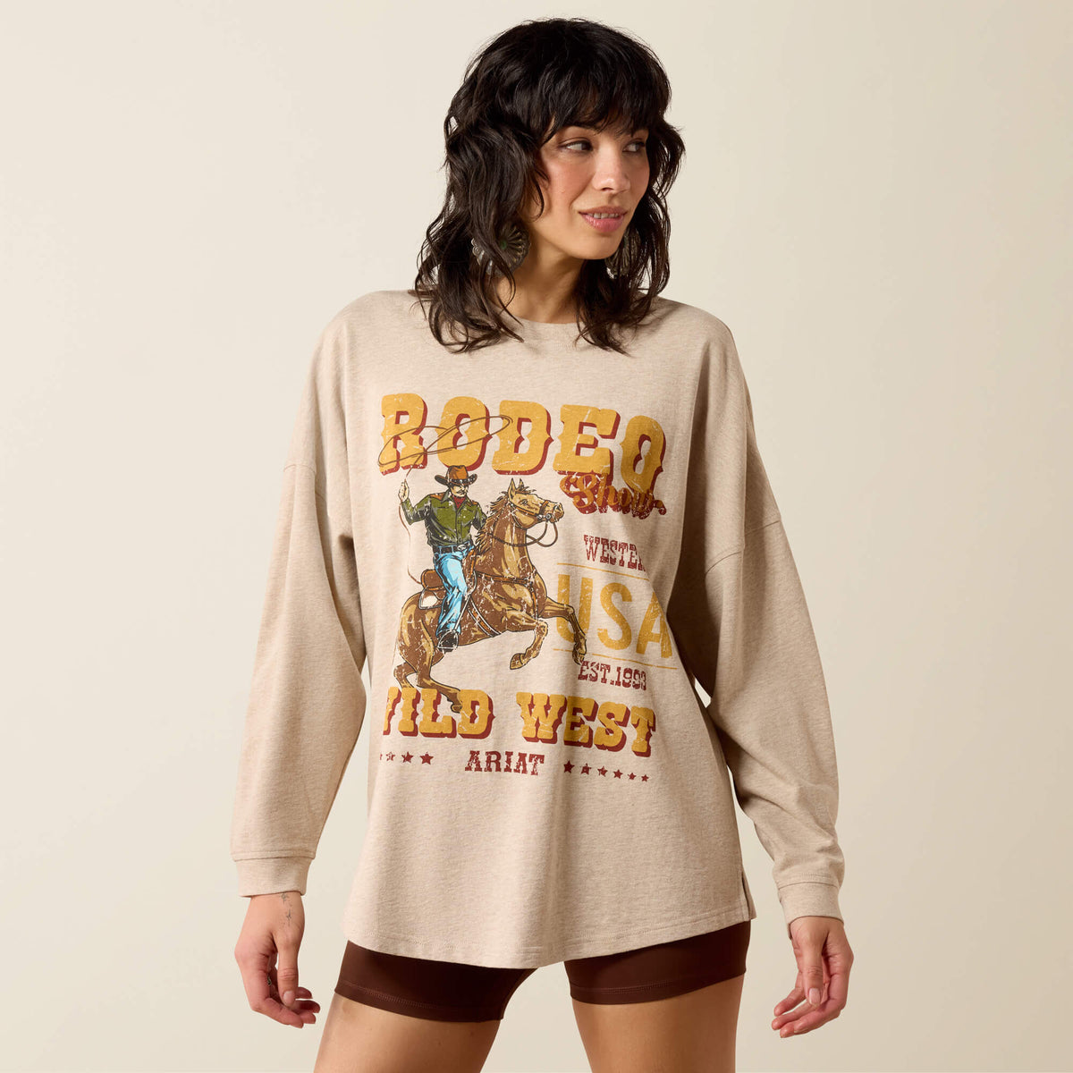 Canvas Oversized Long Sleeve T-Shirt - US 2602
