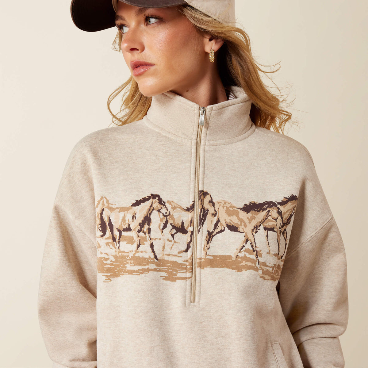 Running Wild 1/2 Zip Sweatshirt - US 7457