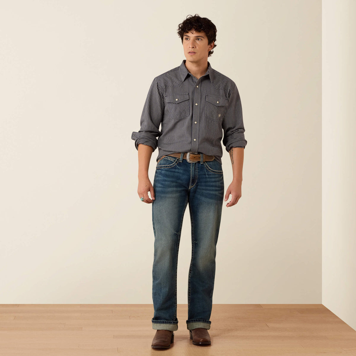 Retro Haywood Fitted Snap Shirt - US 3916