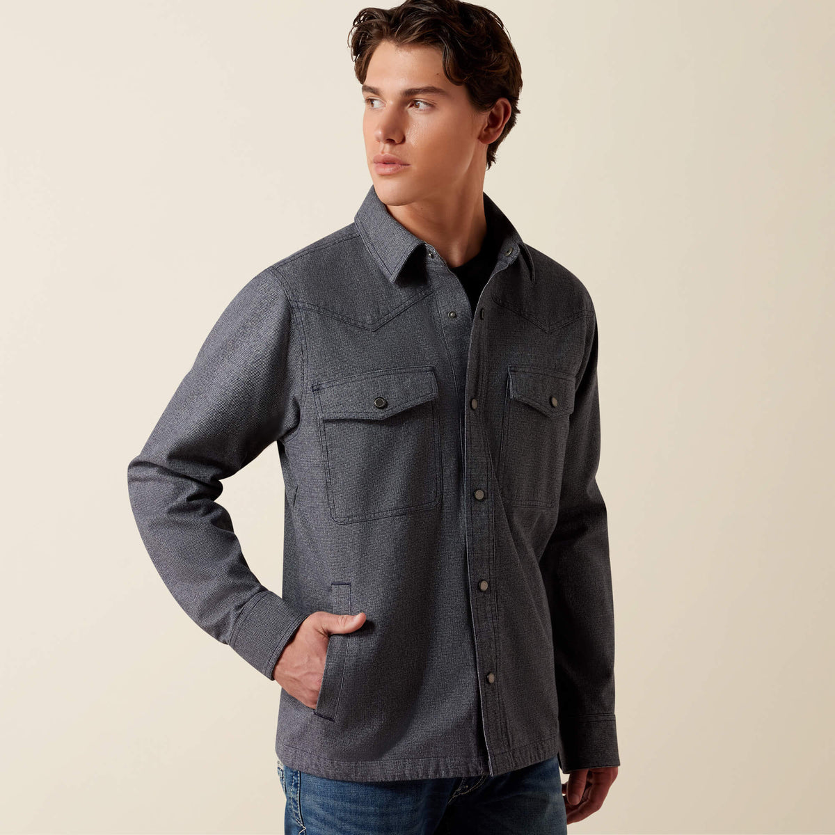 Menswear Shirt Jacket - US 5689