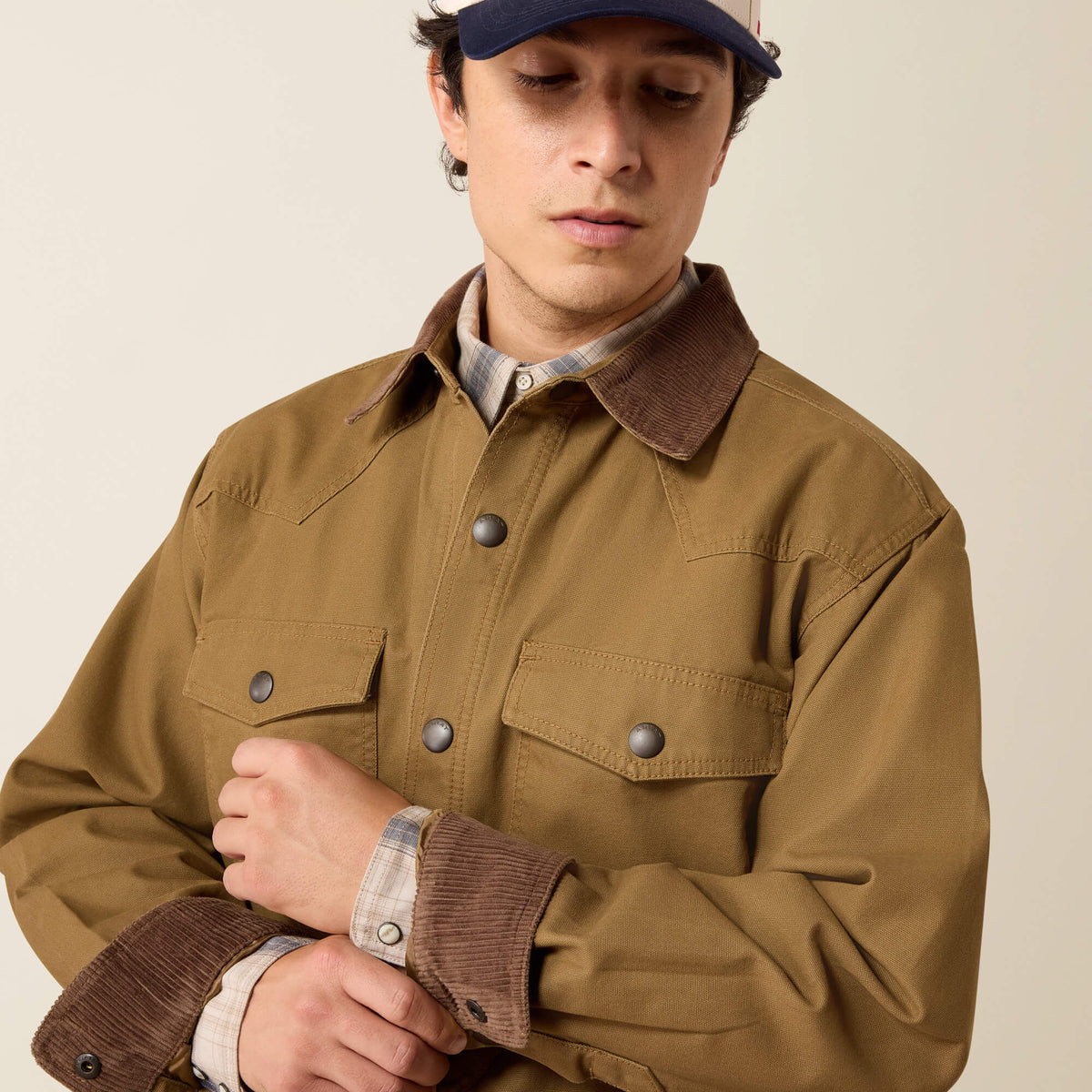 Retro Canvas Shirt Jacket - US 5934