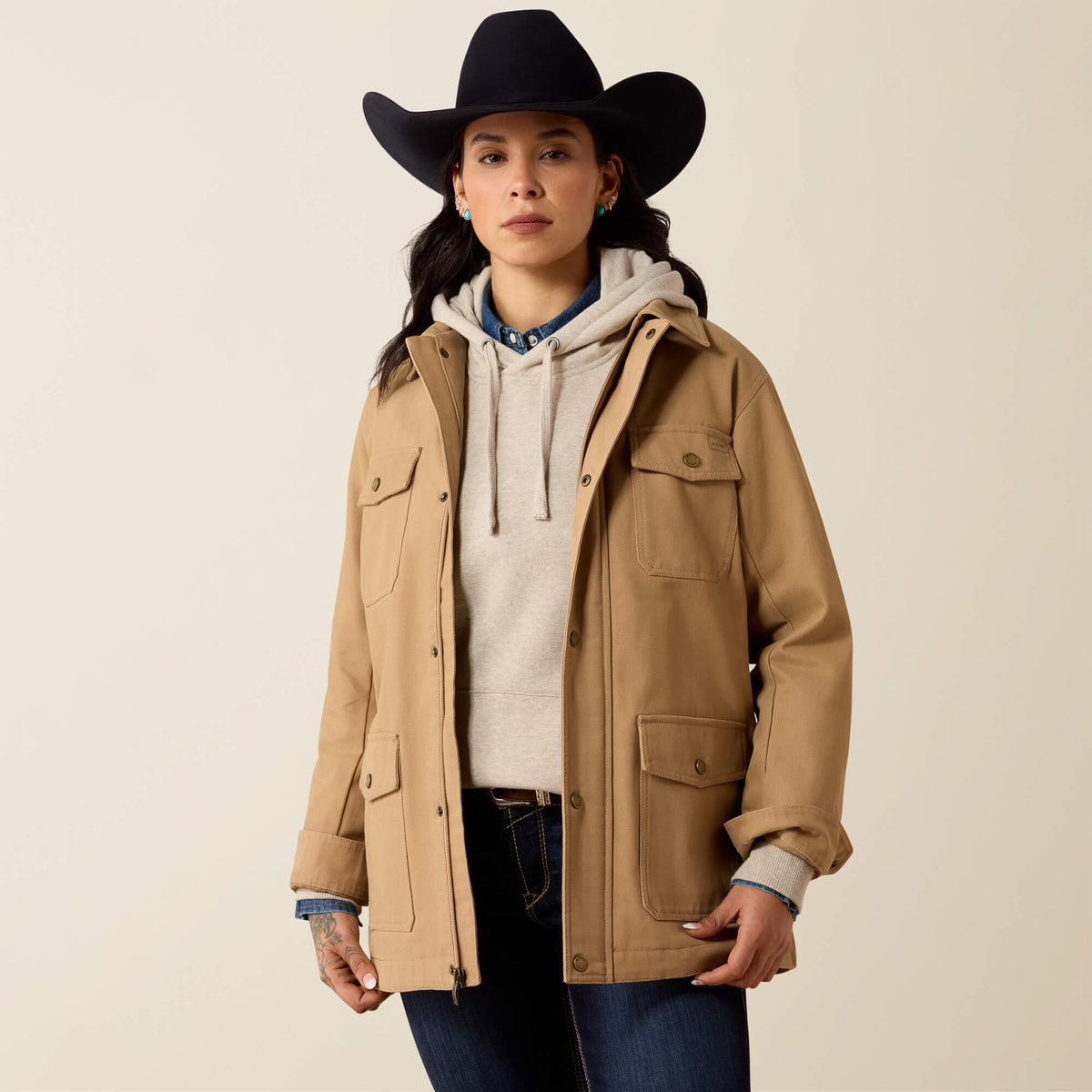 Western Canvas Chore Jacket - US 9435