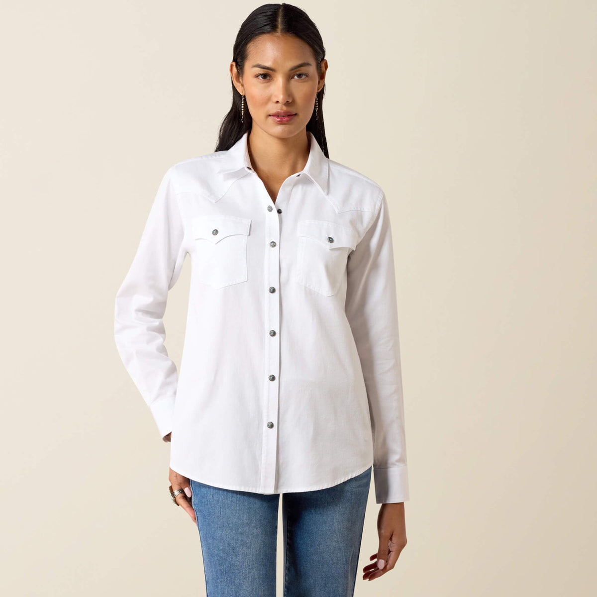 Silver Horizon Western Snap Shirt - US 3782