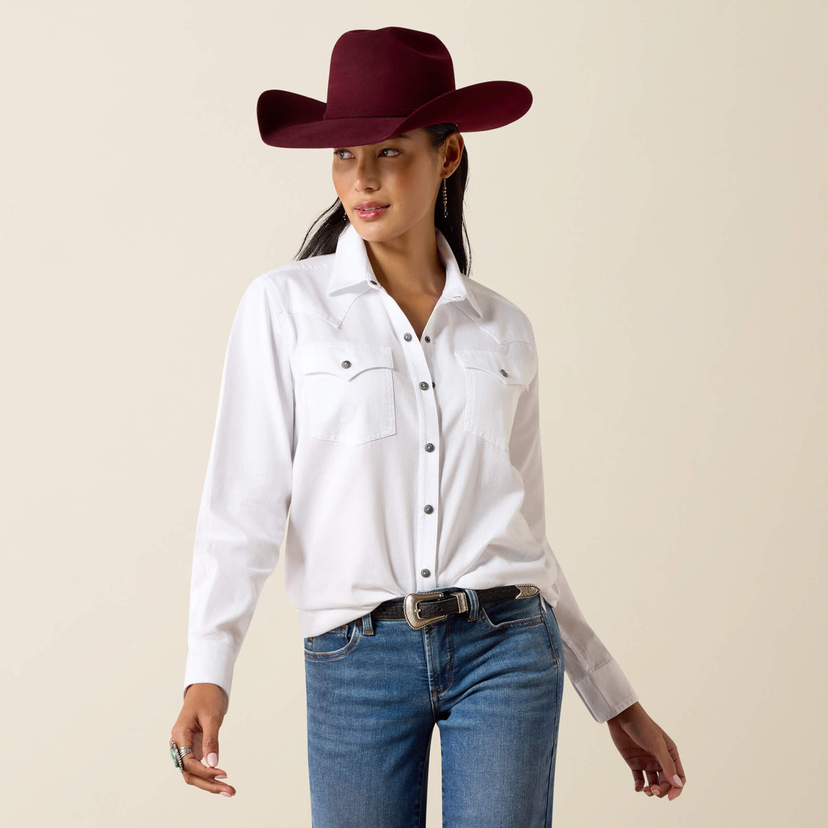 Silver Horizon Western Snap Shirt - US 3782